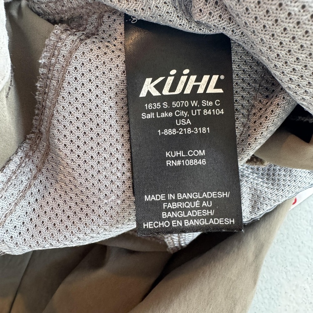 Kuhl Pants Mens 32x28 Gray Stretch Hiking Zip Pocket Lined Nylon Outdoor Travel - Picture 7 of 8